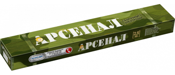 Электроды сварочные Арсенал МР-3, ф 3 мм (уп-2,5 кг) купить с доставкой в Крюково