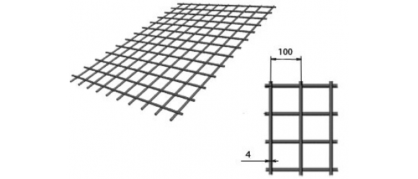 Сетка сварная (дорожная) 100х100х4мм 1,5х2м купить с доставкой в Крюково